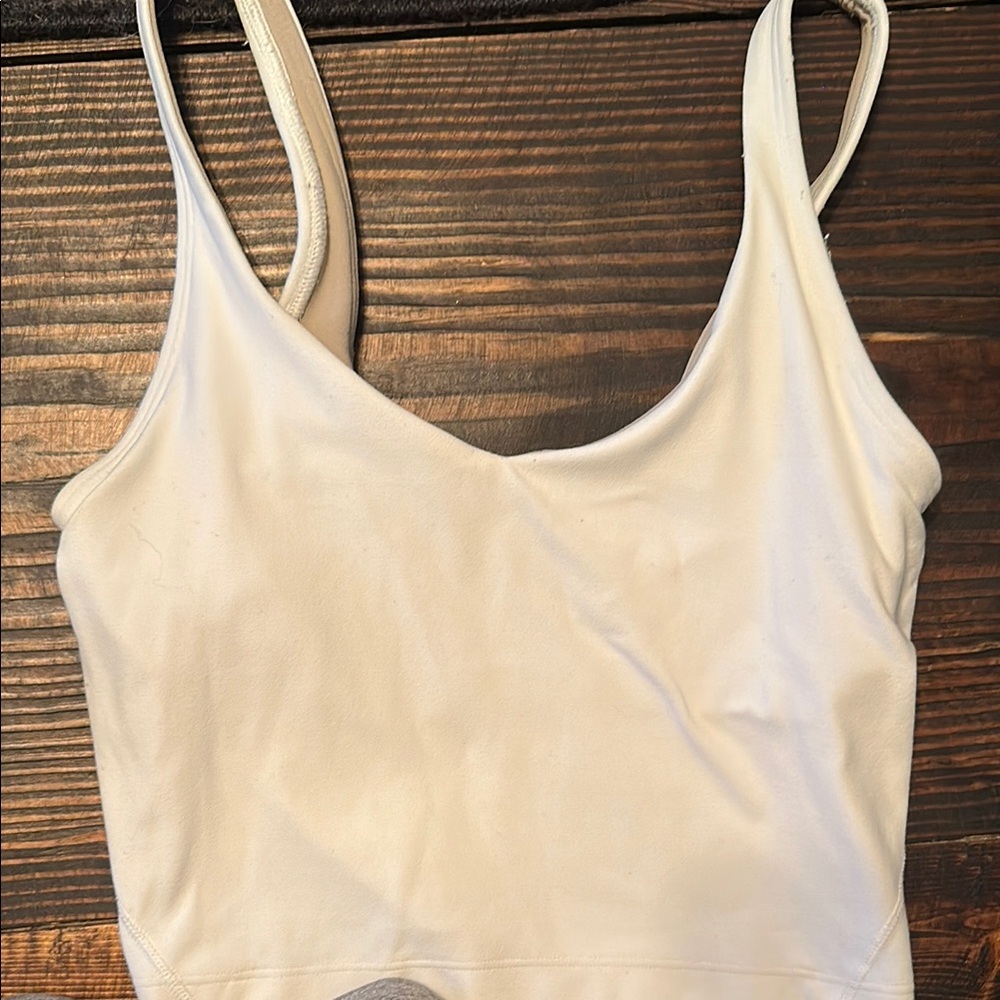 White sports bra